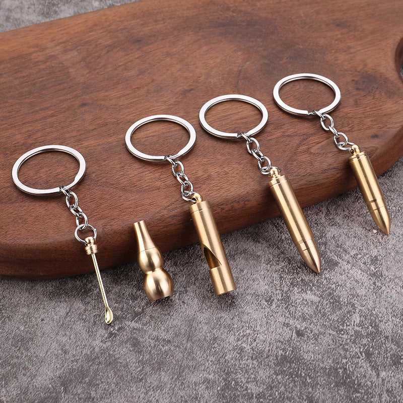 Wholesale Pure Brass Bullet Model Keychain