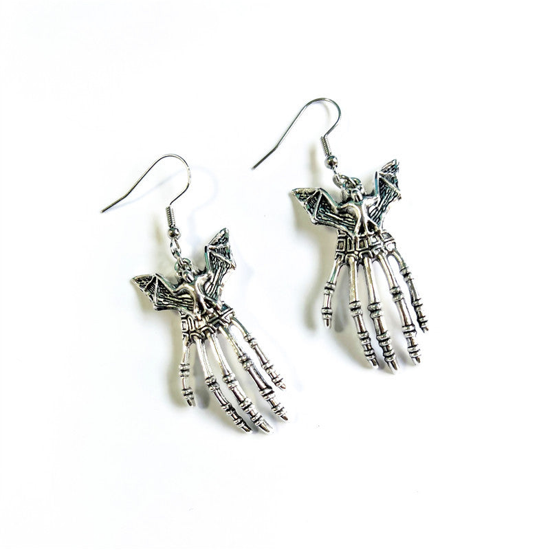 Wholesale Goth Theme Skull Bat Snake Spider Earrings ACC-ES-Juna001
