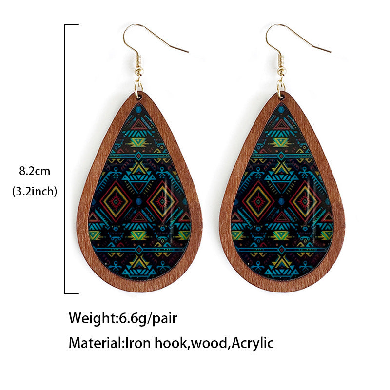 Wholesale acrylic transparent color earrings