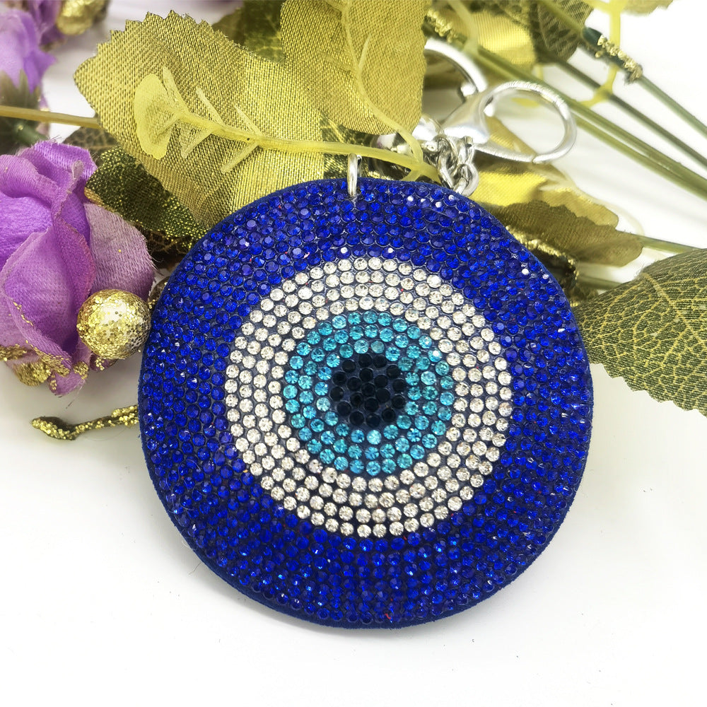 Wholesale rhinestone eye keychain