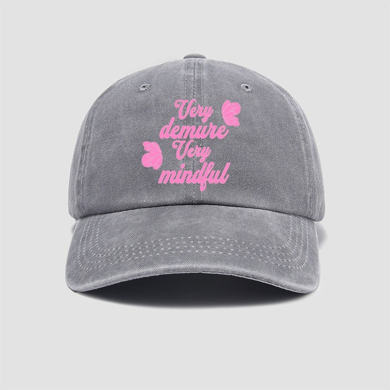 Wholesale Washed Cotton Baseball Cap Retro Letter Old Cap