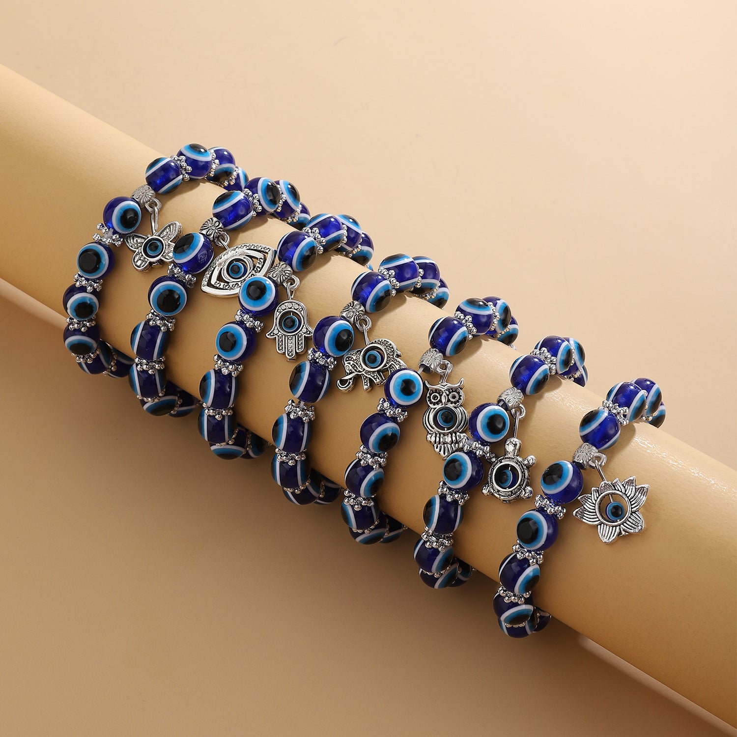 Wholesale Evil Eye Bracelet Butterfly Bracelets Love Resin Round Bead Bracelet ACC-BT-MY011