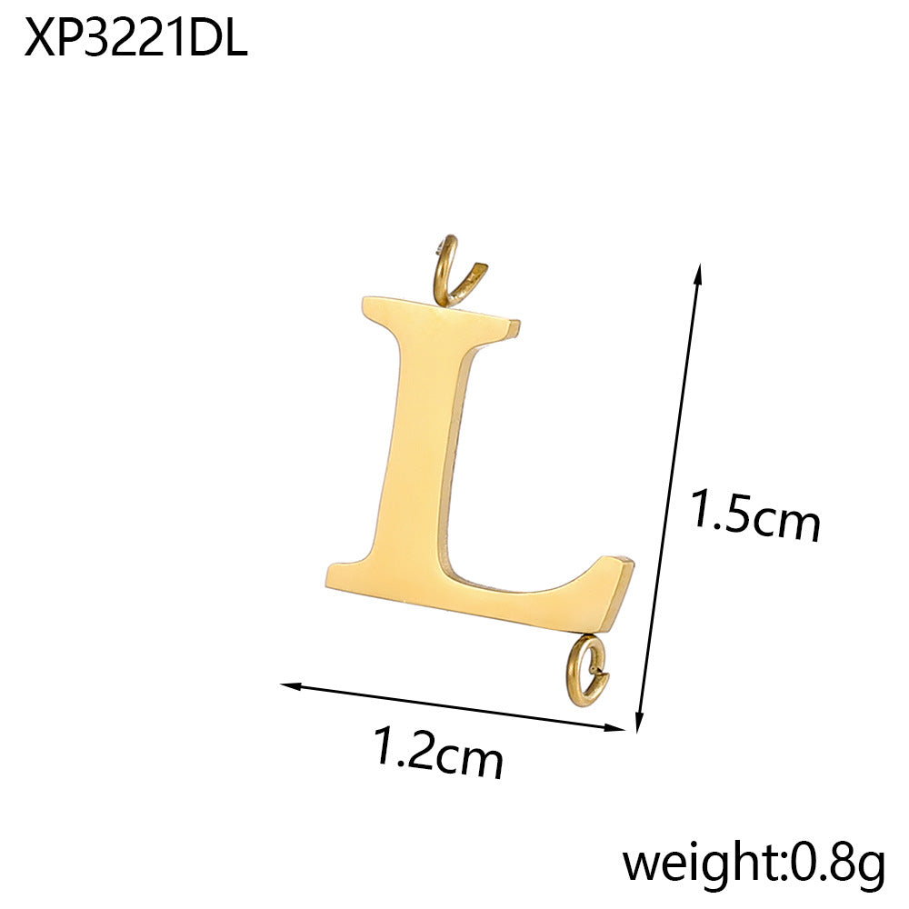Wholesale Stainless Steel 26 Letter Pendant