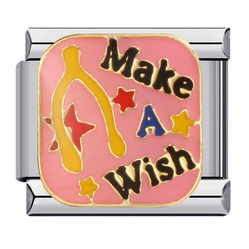 Wholesale Italian Charm Bracelet DIY Splicing Pink Stainless Steel Composable Bracelet