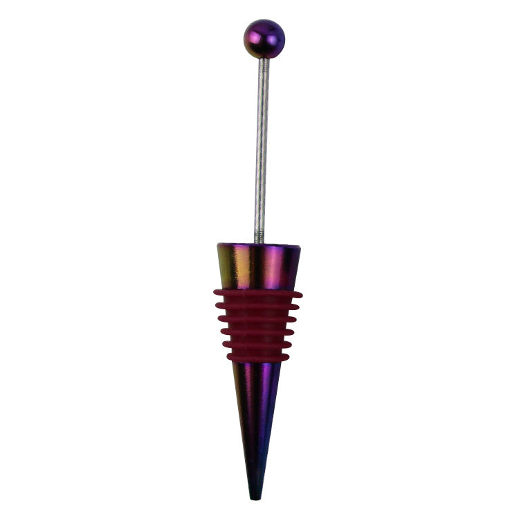 Wholesale Beadable Red Wine Stopper Beaded DIY Silicone Wine Stopper ACC-RWS-ChenXu002