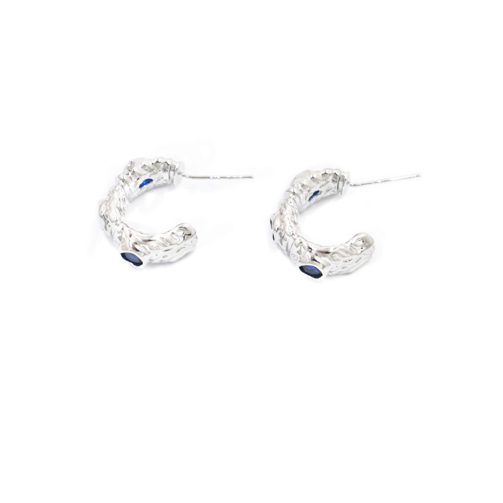 Wholesale  Vintage Micro-inlaid Zircon C- shaped Earrings