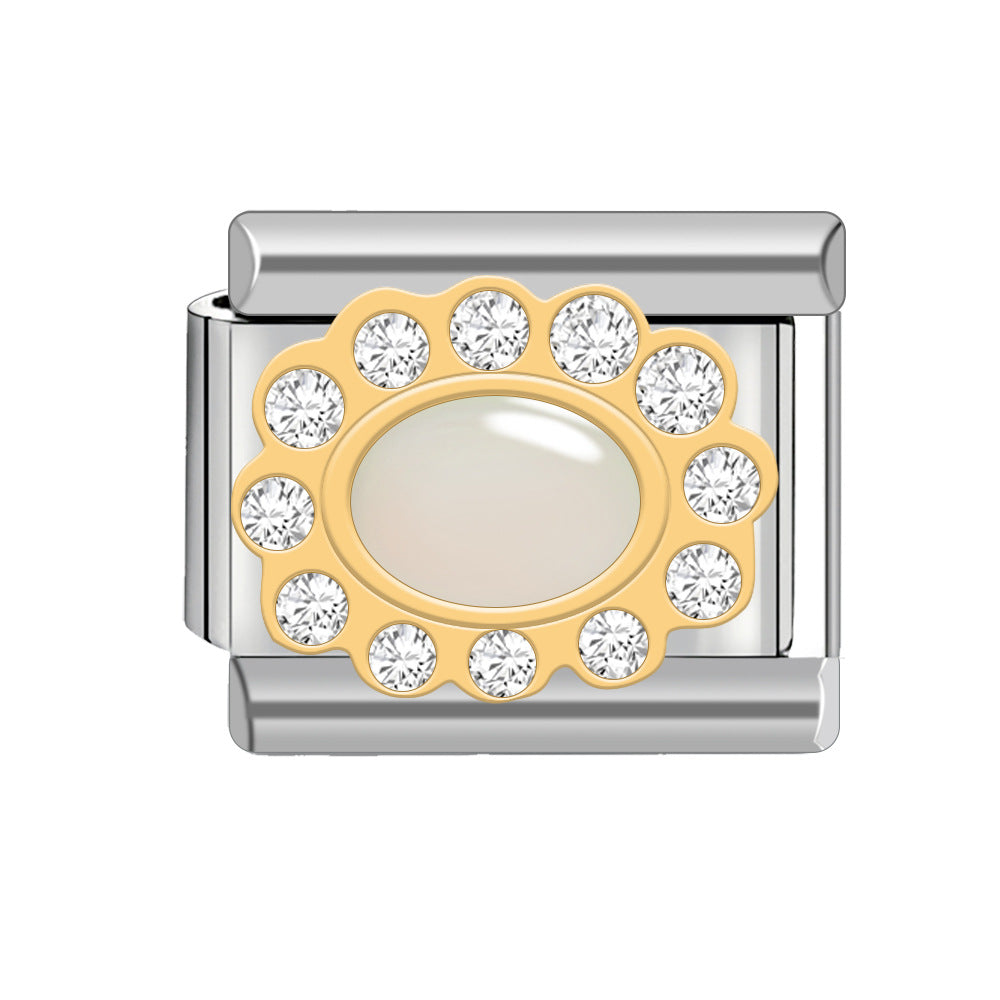 Wholesale Italian Charm Bracelet 9mm DIY Splicing Cute Creative Stainless Steel Composable Bracelet