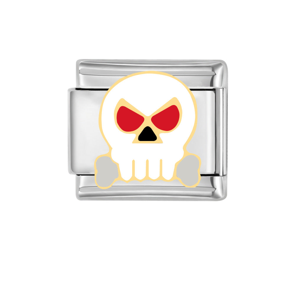 Wholesale Italian Charm Bracelet 9mm DIY Splicing Halloween Stainless Steel Composable Bracelet