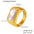 Wholesale zircon inlay ring stainless steel color retention finger ring