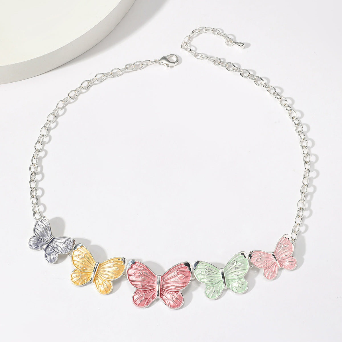 Wholesale Forest Style Butterfly Alloy Necklace and Earrings Set ACC-NE-JunJie003