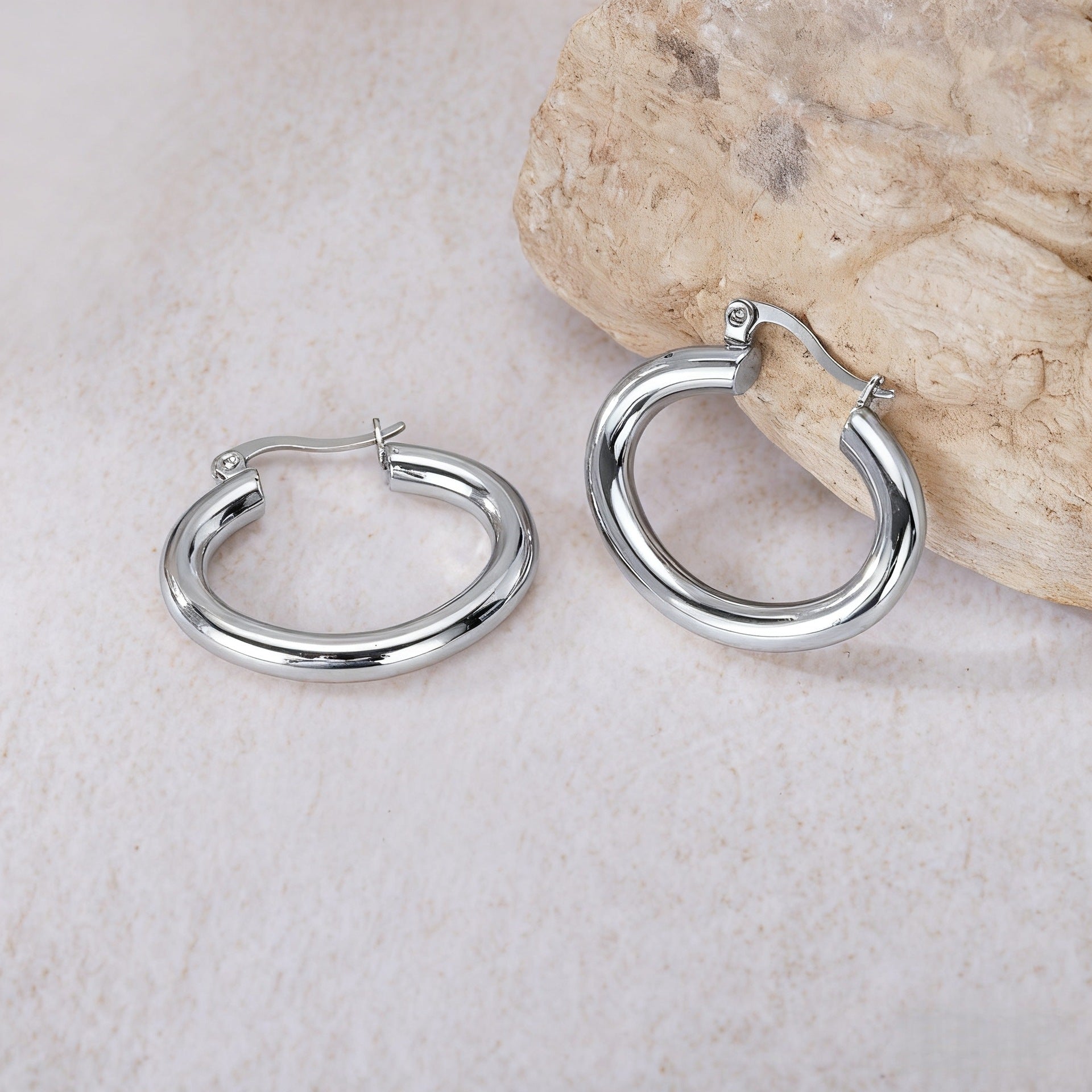Wholesale Steel titanium hoop earrings
