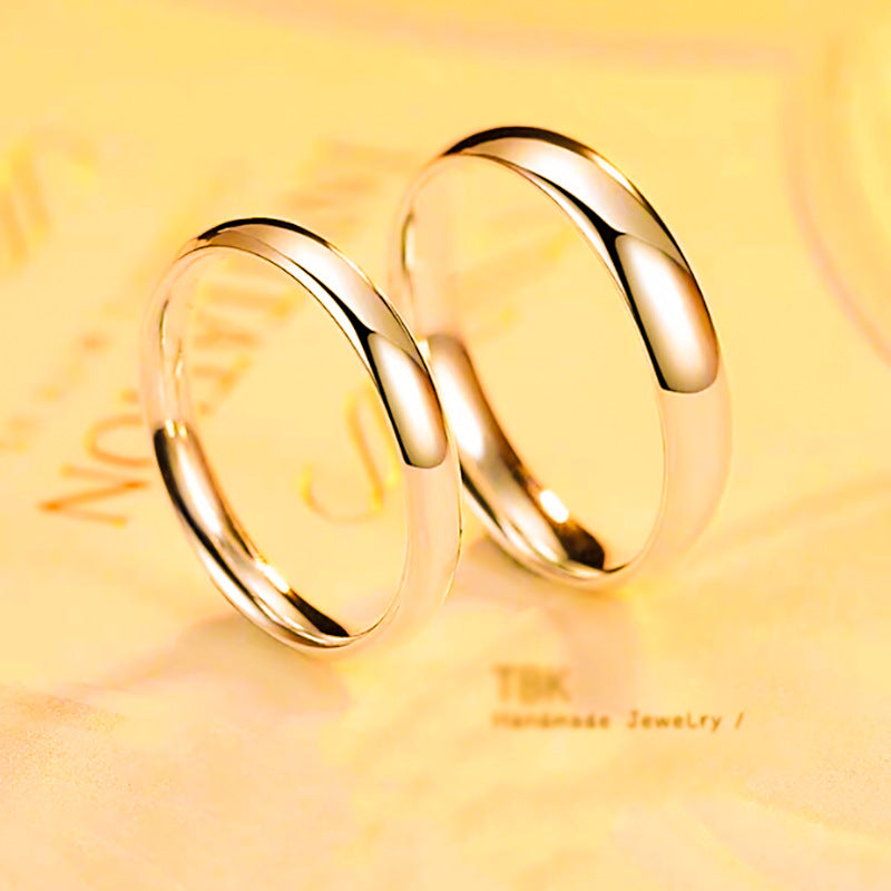 Wholesale  stainless steel smooth ring does not fade lovers ring