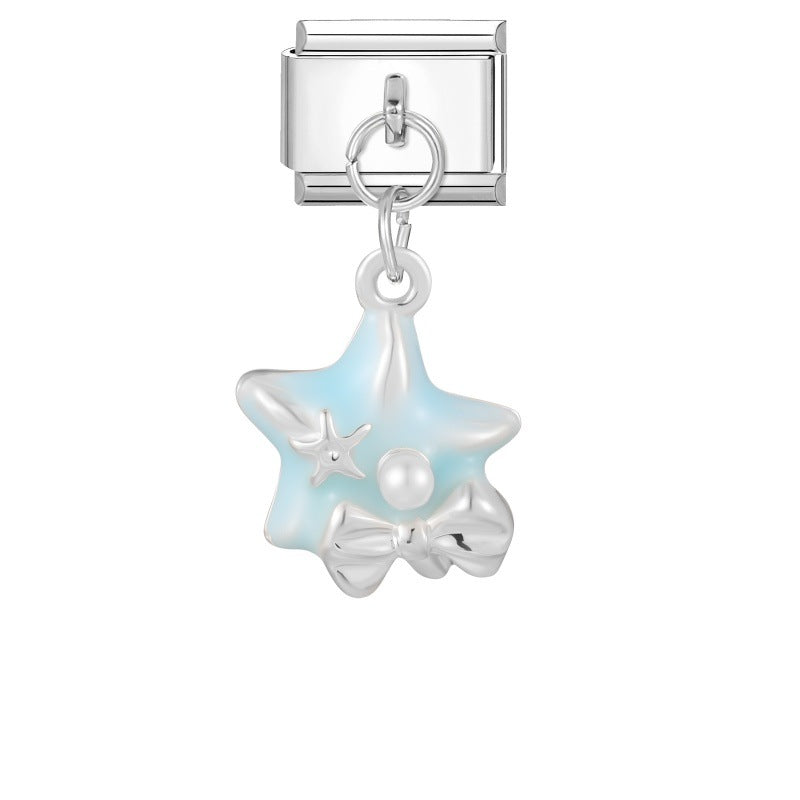 Wholesale Stainless Steel DIY Pendant Butterfly Moon Star Trendy Fashion Accessory for Boutique Resale