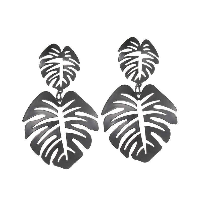 Wholesale acrylic maple leaf earrings