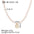 Wholesale 12 constellation stainless steel plated 18k gold white seashells pearl light luxury necklace