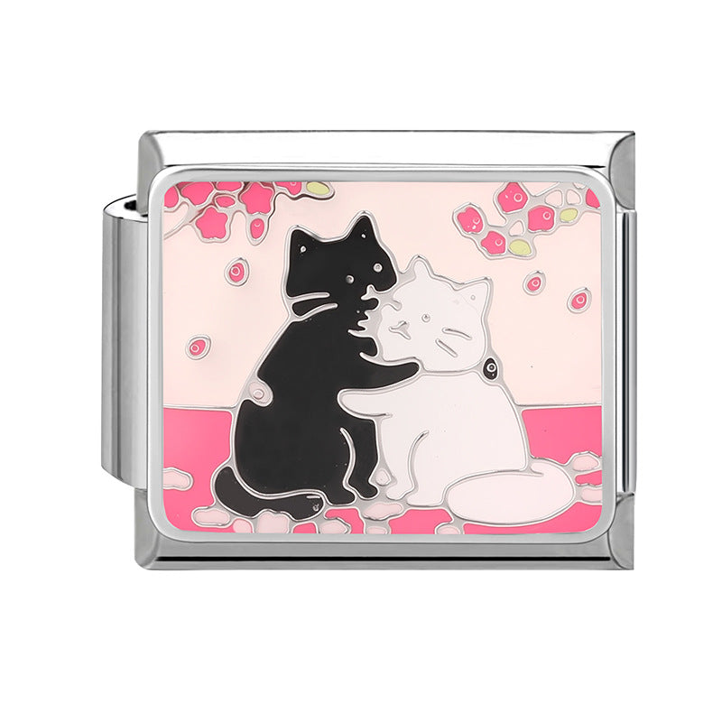 Wholesale Italian modular bracelet cartoon pet DIY