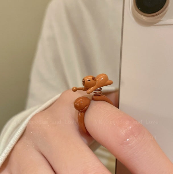 Wholesale Cute and Fun Cartoon Animal Open Ring