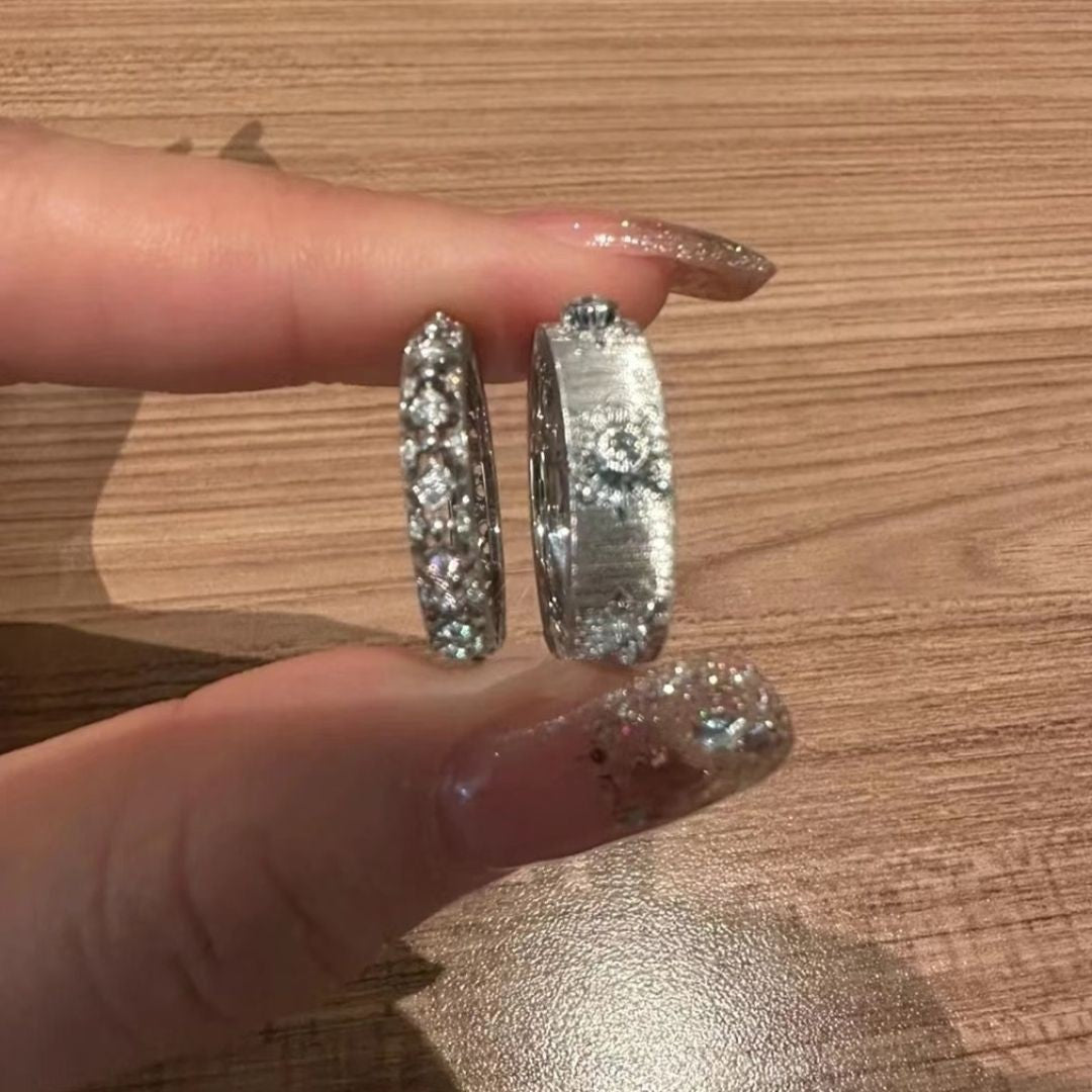 Wholesale Brushed Rings Diamond Couple Rings Rhinestone Rings Adjustable Rings ACC-RS-JiuHao003