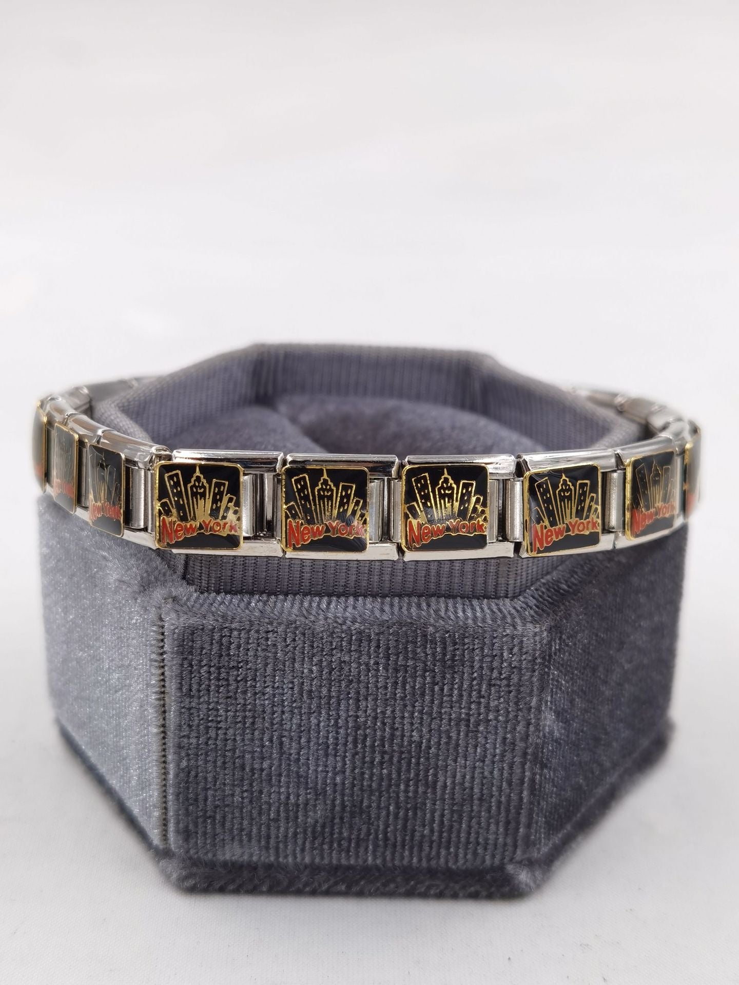 Wholesale Italian Charm Bracelet Charm Module Stainless Steel Bracelet 9mm DIY Pattern Free Stitching Detachable Composable Bracelet ACC-BT-XY001