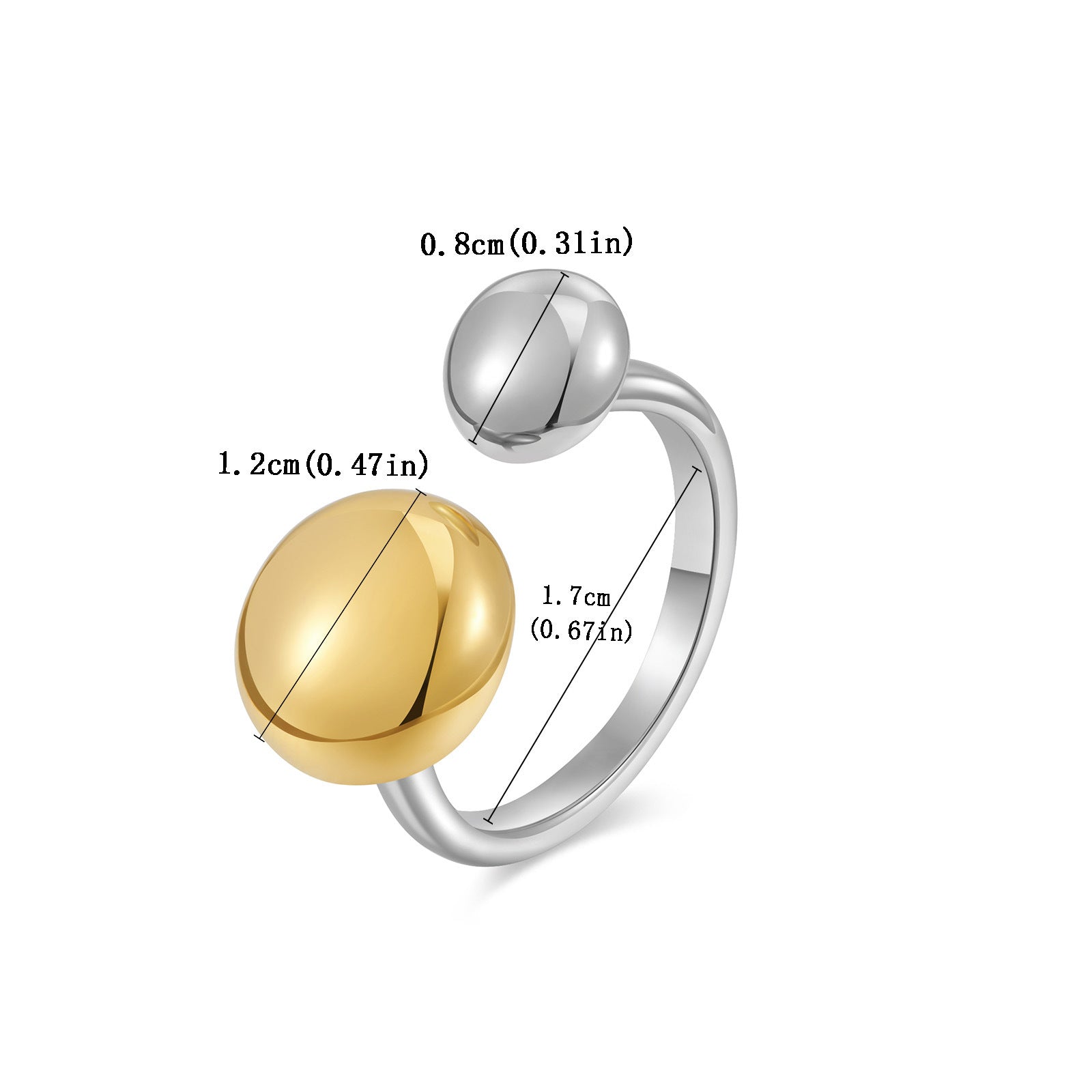 Wholesale small size round cakeexaggerated ring
