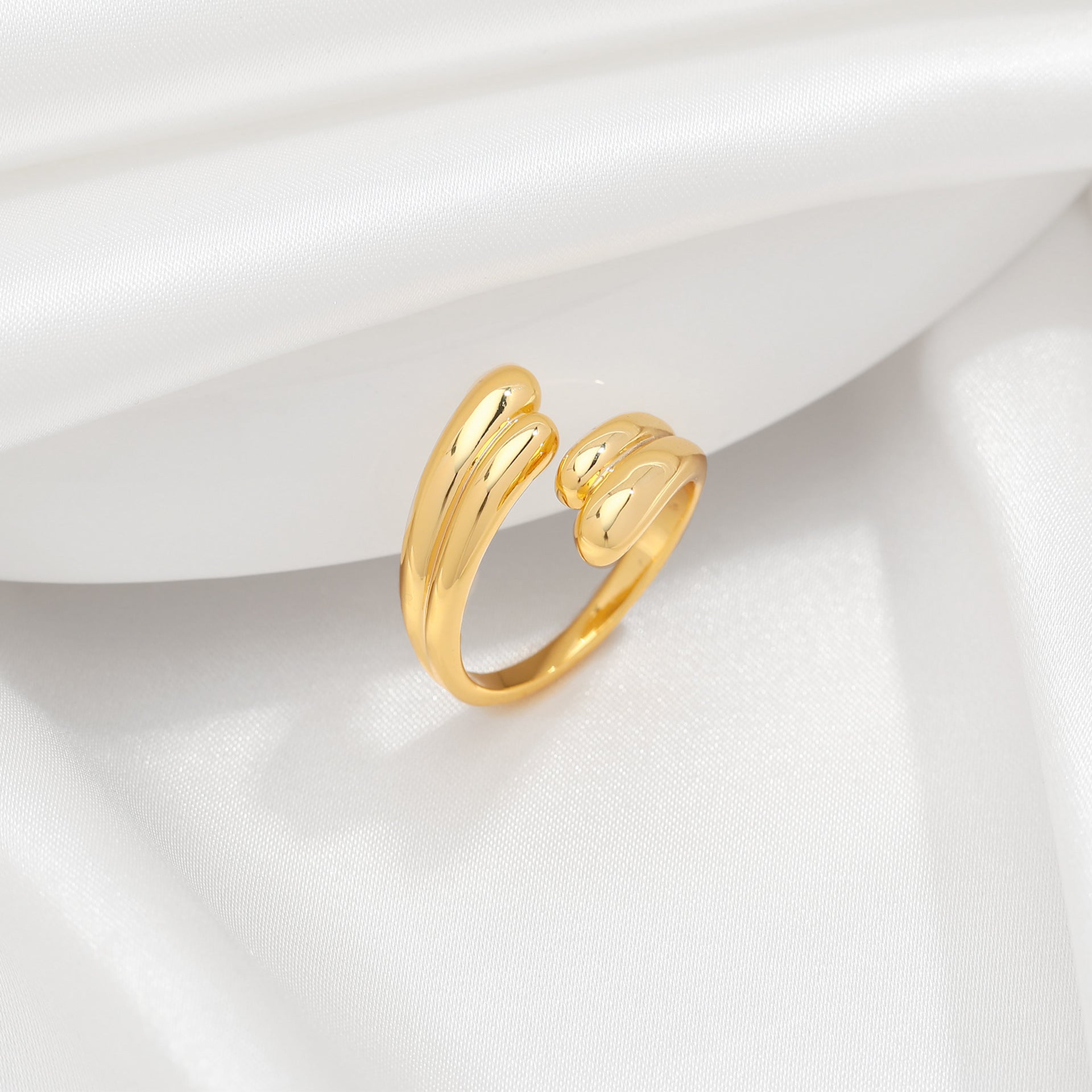 Wholesale  Geometric Open Adjustable rings