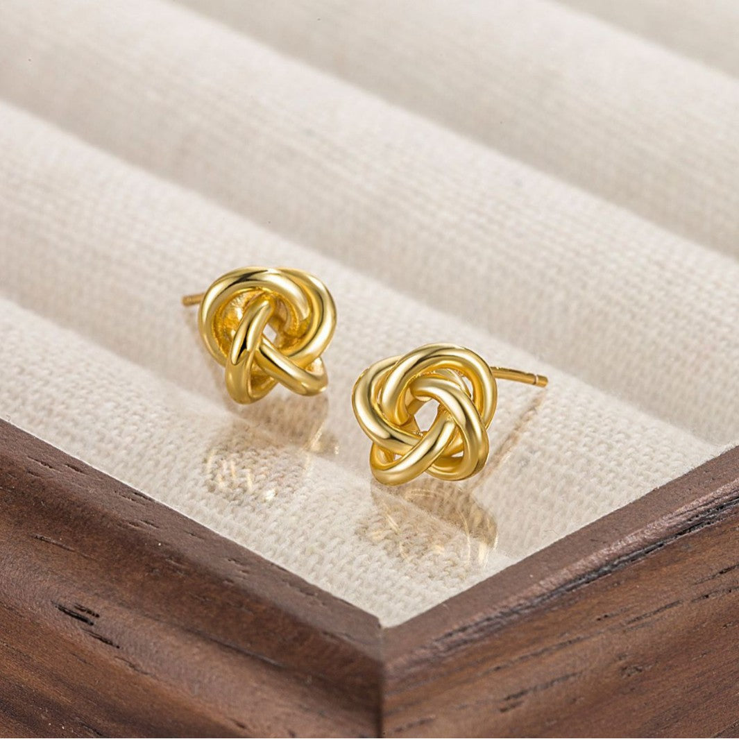 Wholesale Twisted Retro All-match Hollow Earrings