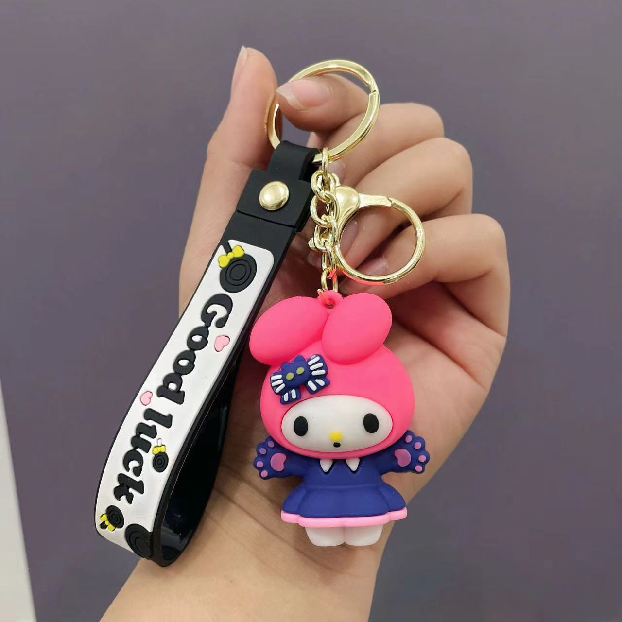 Wholesale Cartoon Cute Silicone Keychain ACCVIP-KC-Qichu005