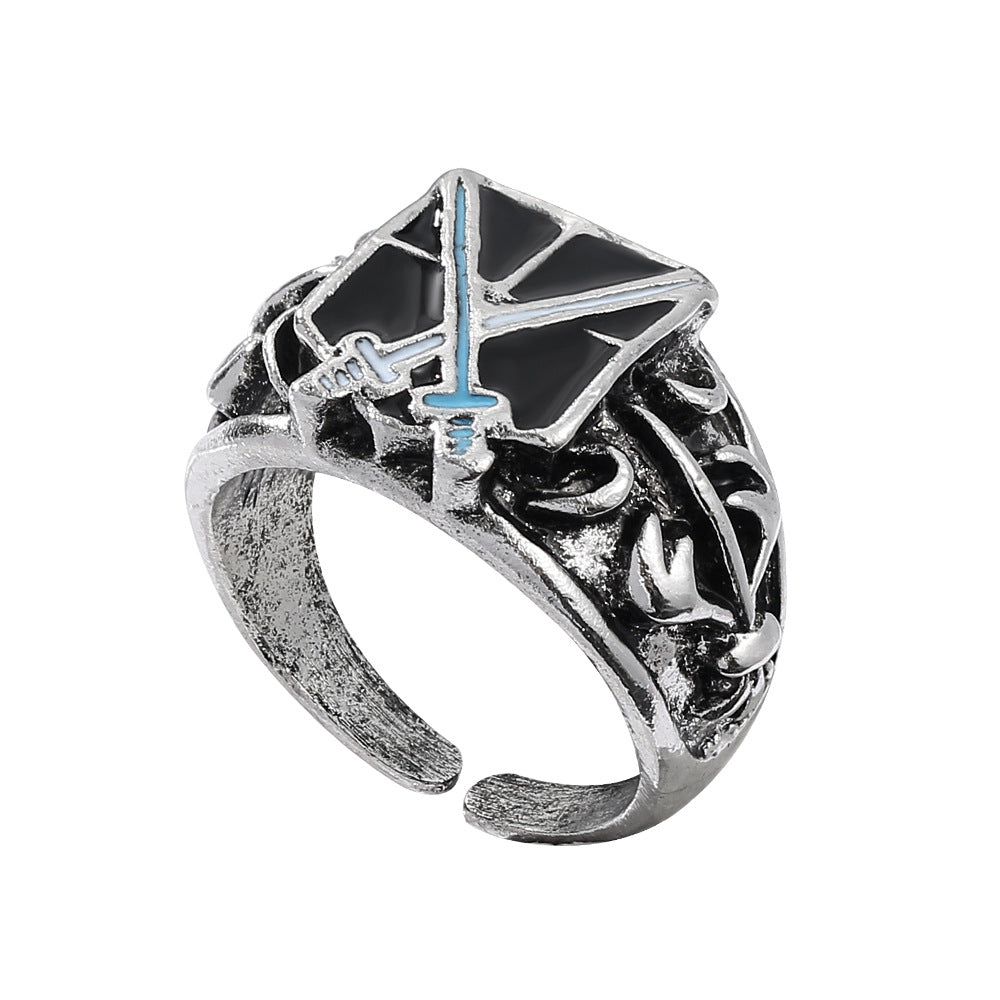 Wholesale Film and Television Men's Metal Rings ACC-RS-Boshuo002