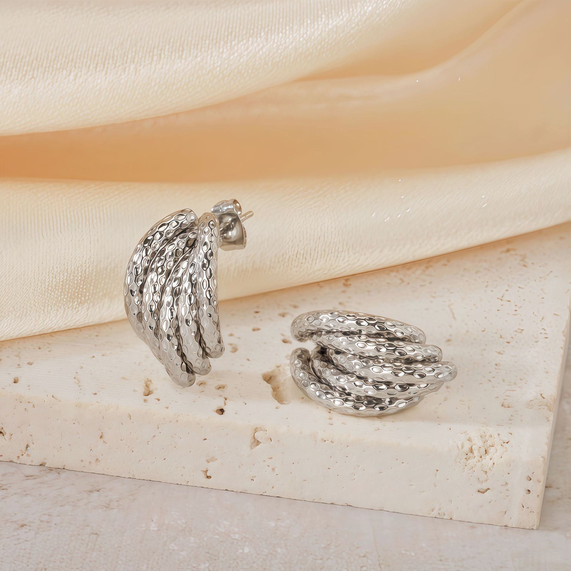 Wholesale Geometric Patchwork  Titanium Steel  Earrings