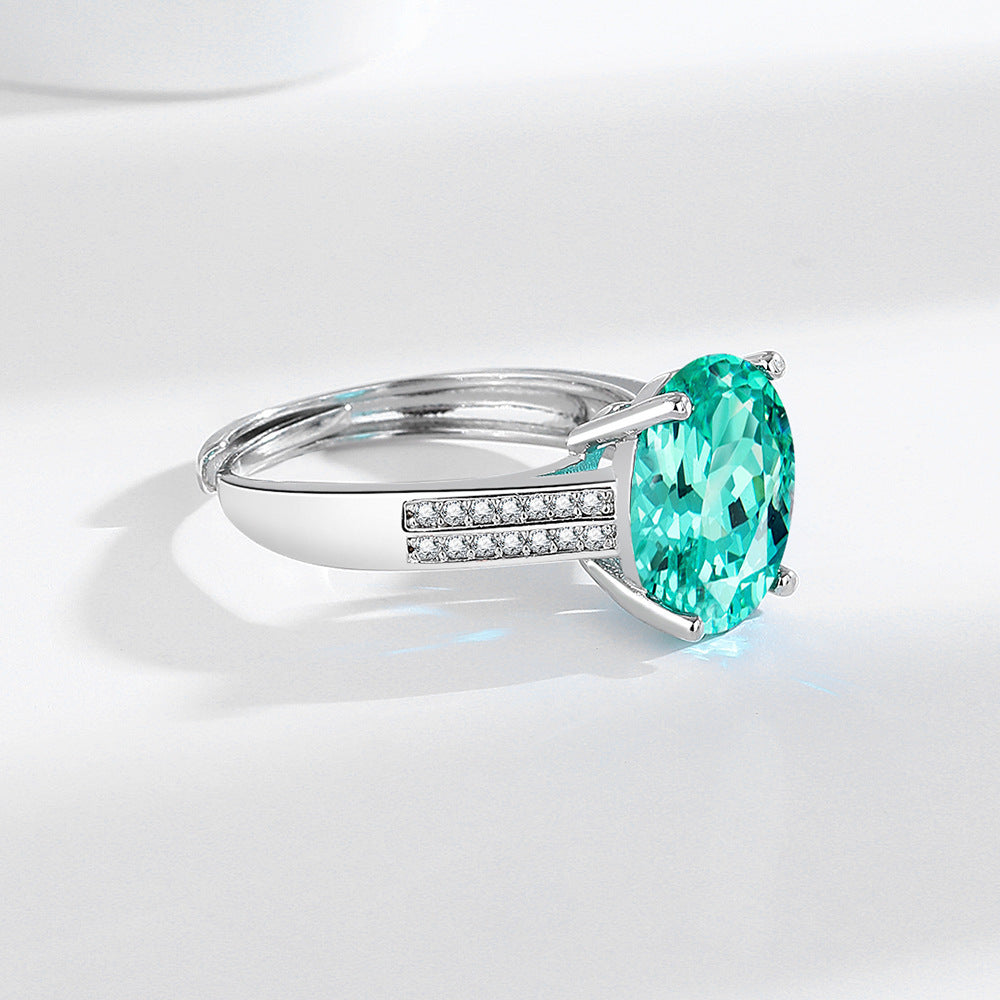 Wholesale double-row diamond zircon ring