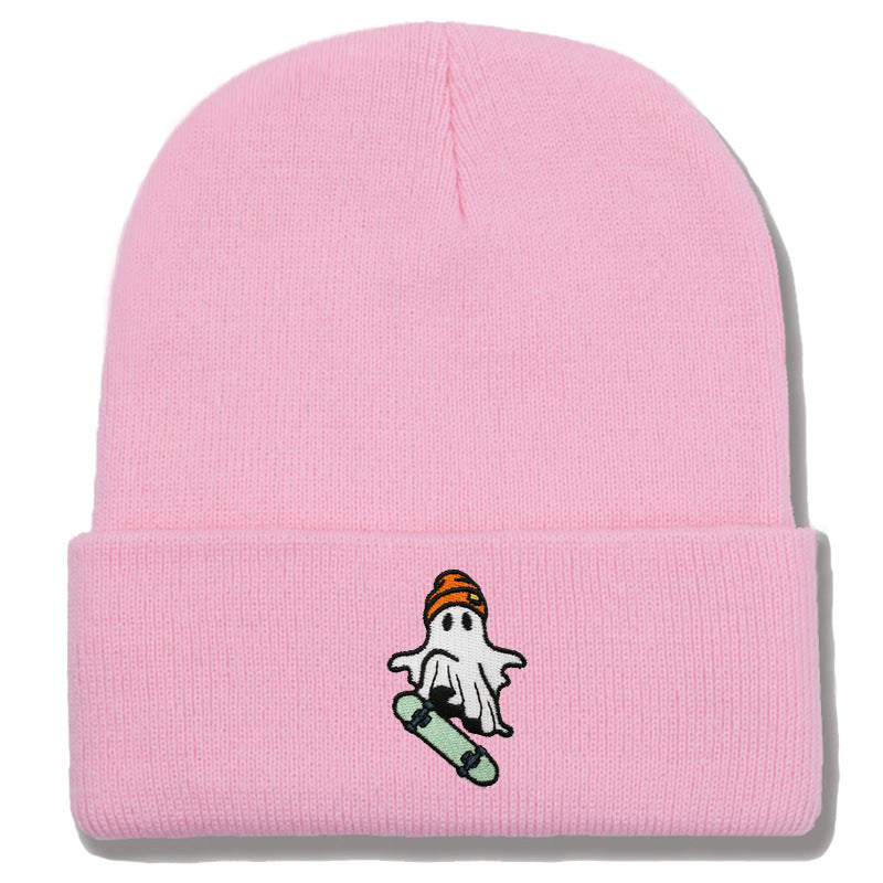 Wholesale Skateboarding Devil Embroidered Knitted Hat