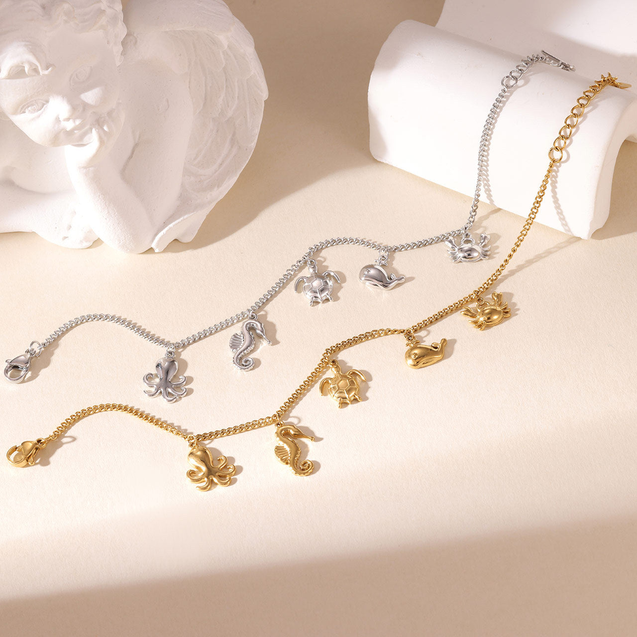 Wholesale Cute Cartoons Adjustable Titanium Steel Bracelet