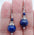 Wholesale 8-12mm blue lapis lazuite round beads pendant earrings
