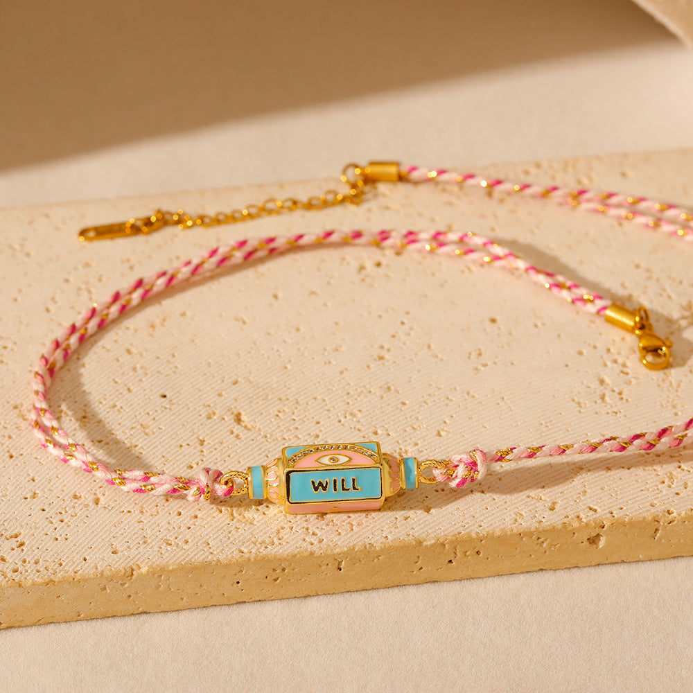 Wholesale Valentine's Day Colorful Tarot Necklaces