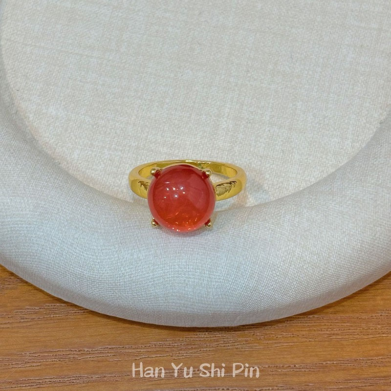 Wholesale Trendy Flower Ring Enamel Alloy Electroplated Fashion Jewelry Accessory for Boutique Resale