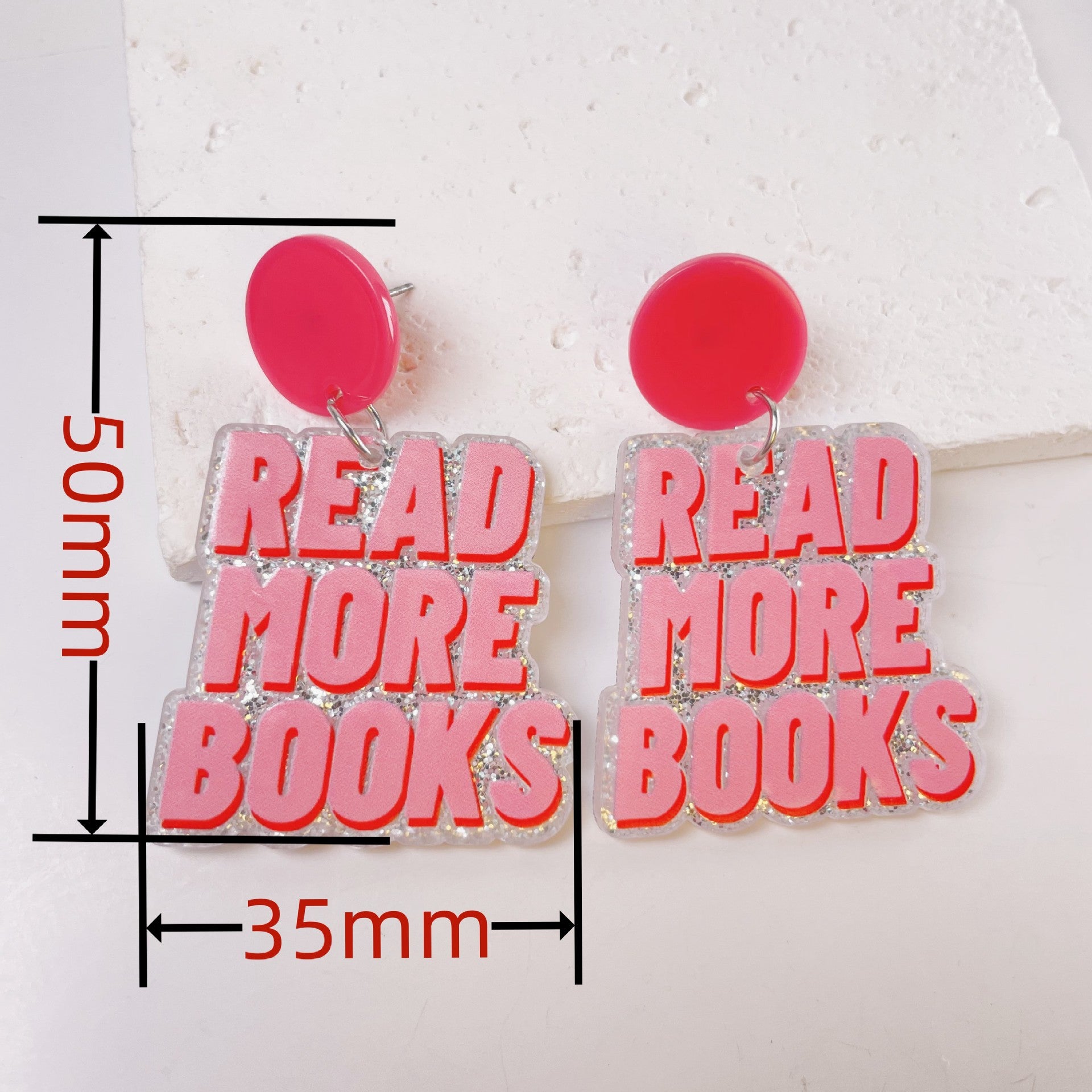 Wholesale Back To School Season Student Book Earrings Acrylic Earrings ACC-ES-Jiay007