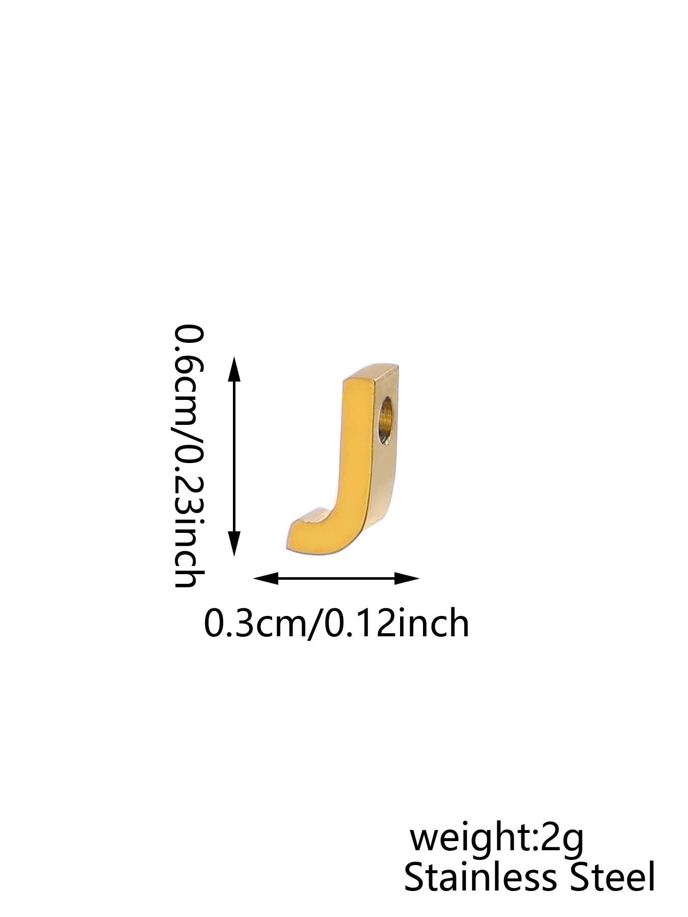 Wholesale 26 English letters stainless steel mirror polished pendant