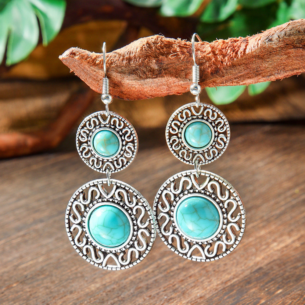 Wholesale Bohemian Tassel Earrings,  Handmade Beaded Alloy Earrings for Seaside Vacations,  Trendy Jewelry Accessory