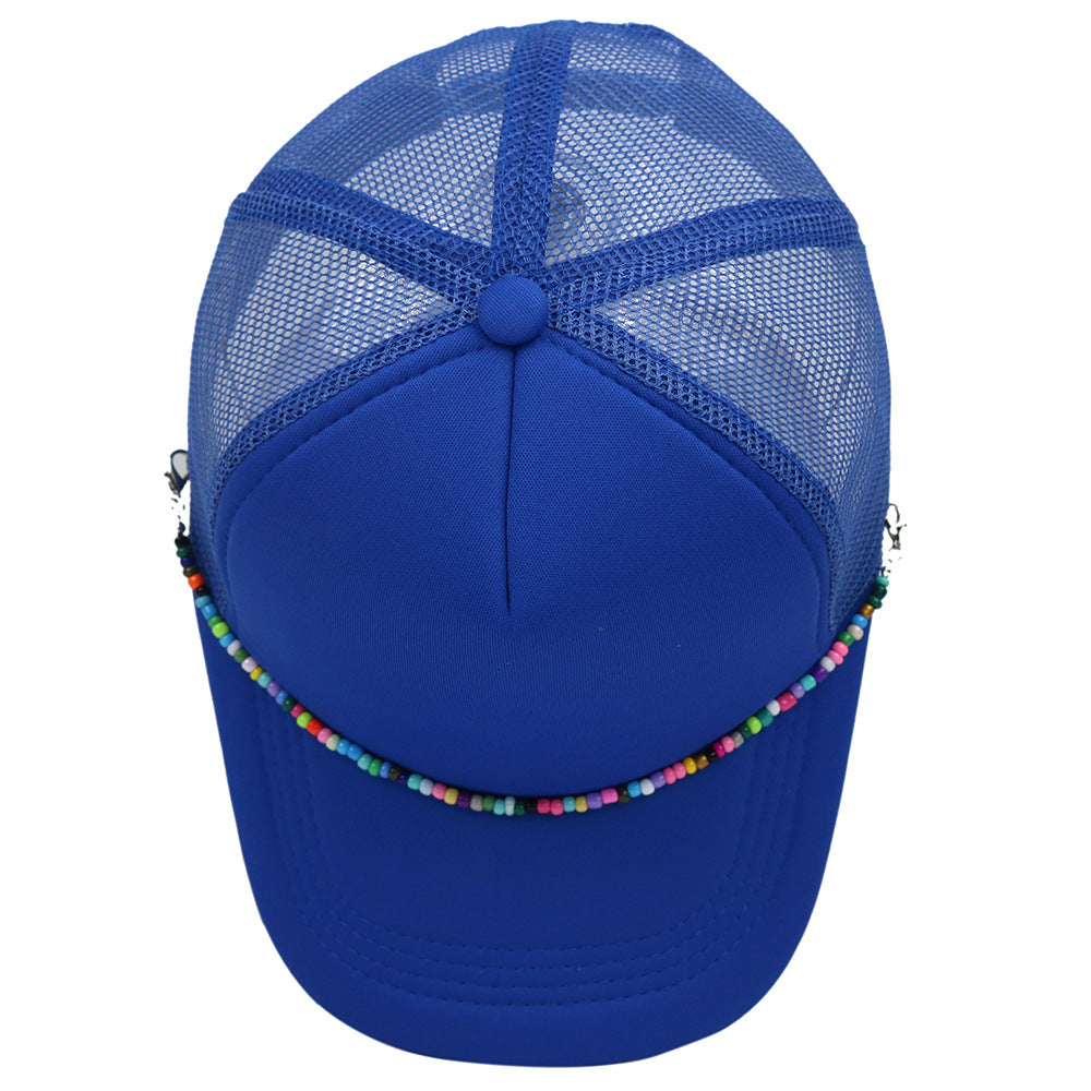 Wholesale Colorful Chain Trucker Cap Mesh Cap Baseball Cap ACC-HT-HaiPu019
