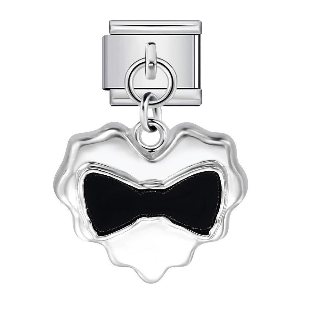 Wholesale   Italian Charm Bracelet 9mm DIY Single Hook Creative Stainless Steel Composable Bracelet