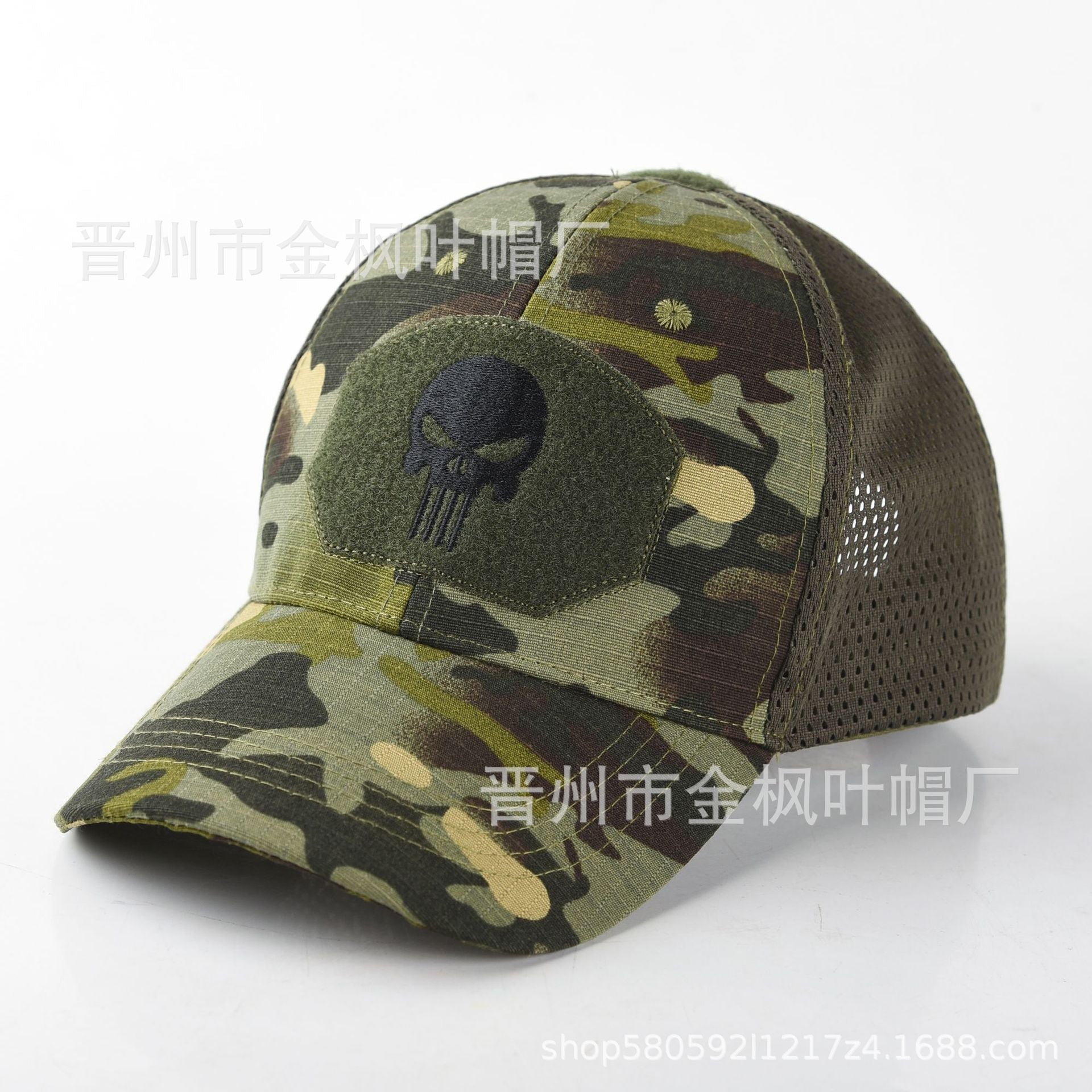 Wholesale Camouflage embroidered sun visor mesh hat