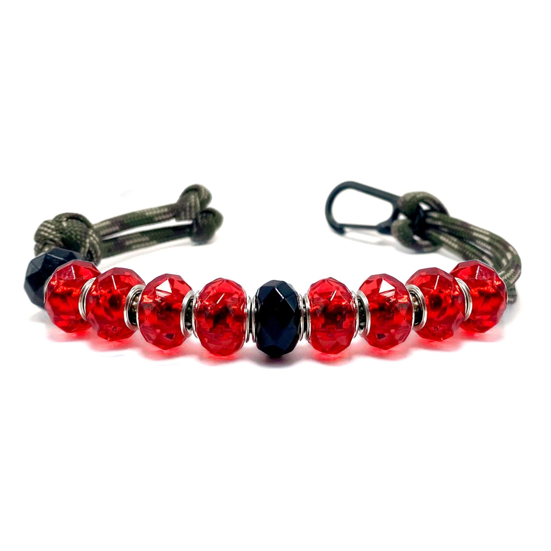 Wholesale Chic Red Handmade Knot Keychain Golf Counter Acrylic Crystal Flower Bag Charm Car Key Gift