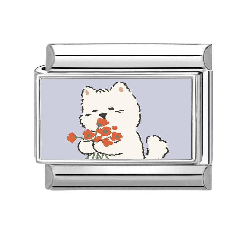 Wholesale 9mm Italian Charm Starter Bracelets DIY Cute Pet Series Stainless Steel Composable Bracelet