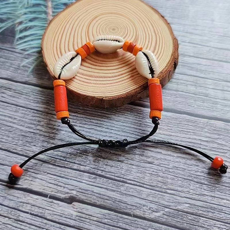Wholesale Natural Shell Handwoven Shell Bracelet ACC-BT-Youl008