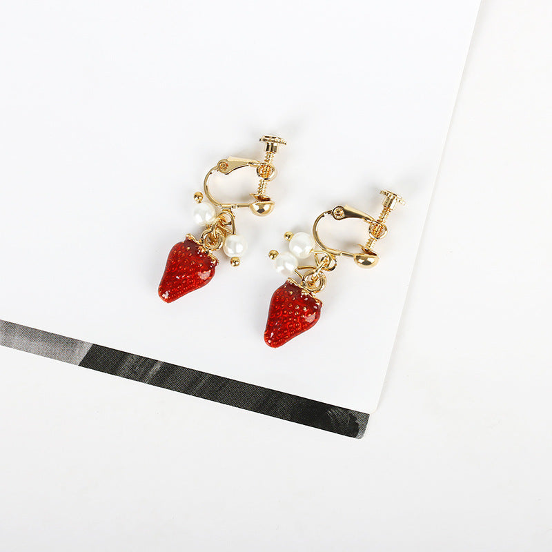 Wholesale  diamond-embedded geometric earrings