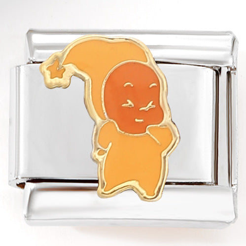 Wholesale Italian Charm Bracelet 9mm DIY  Little Yellow Duck    Creative Stainless Steel Composable Bracelet  ACCVIP