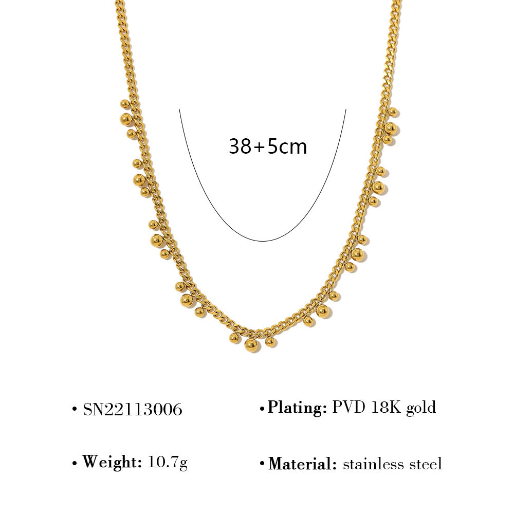 Wholesale Stacked Stainless Steel Necklace Plated 18K Gold Bohemian  Snake Chain