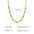 Wholesale Stacked Stainless Steel Necklace Plated 18K Gold Bohemian  Snake Chain