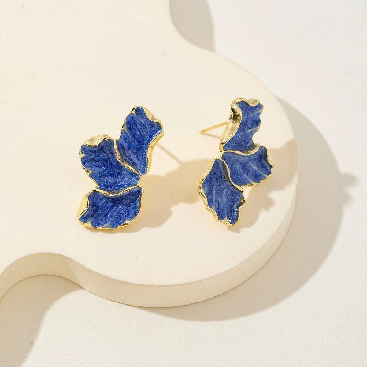Wholesale all-match maple leaf flower earrings