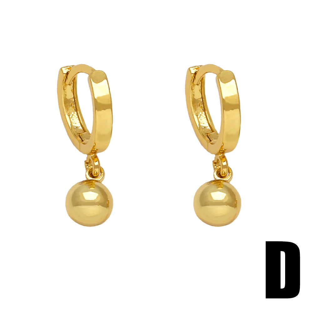 Wholesale lovely pendant  copper plated 18K gold earrings